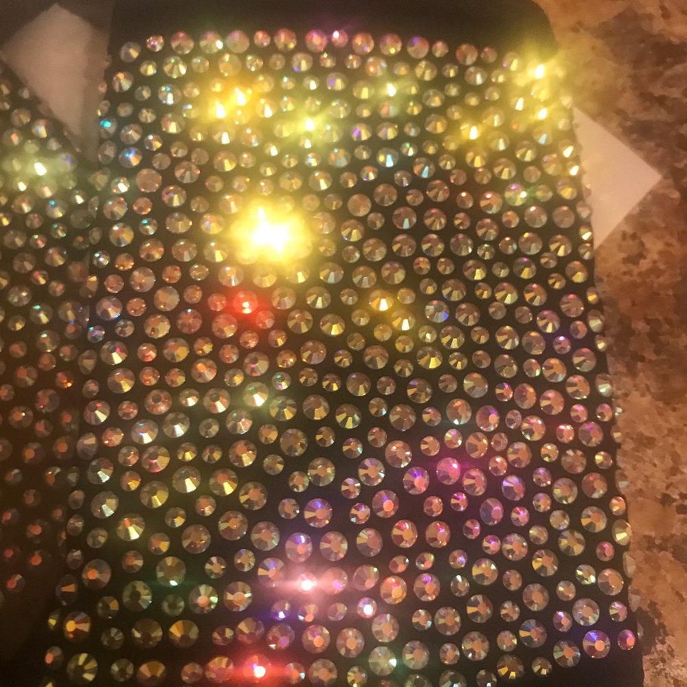 Rhinestone face mask